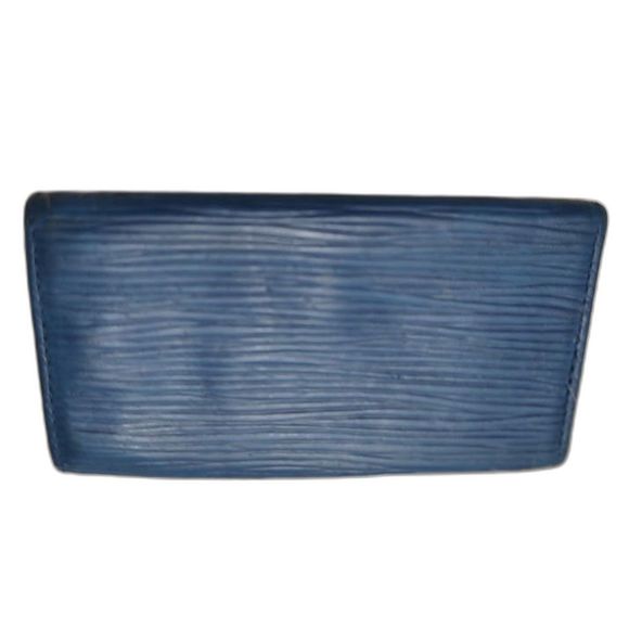 Louis Vuitton Blue Epi Key Holder AUTHENTIC LV keychain trifold - Picture 2 of 5